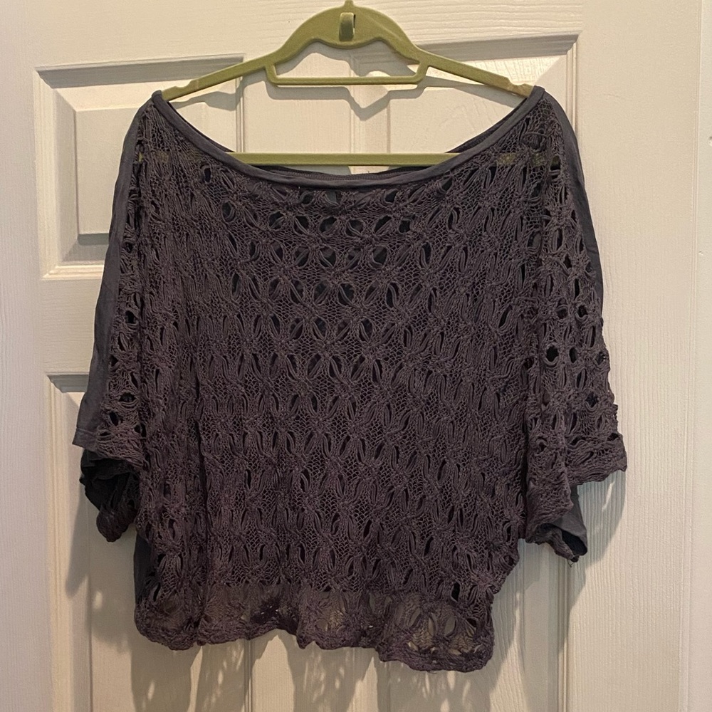 Crochet back crop top